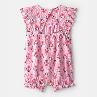 Baby Girl Carter's Floral Ruffle Romper