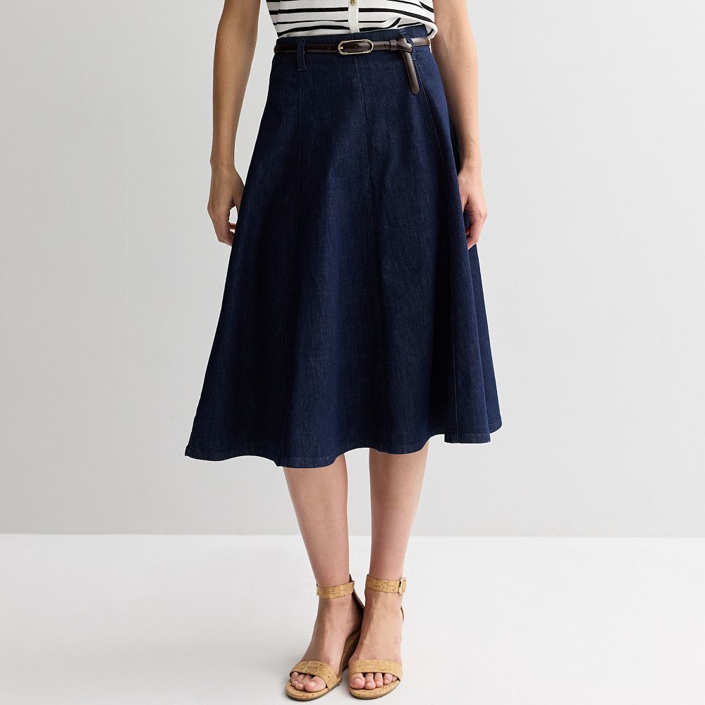 Women's Nine West Denim Midi Skirt