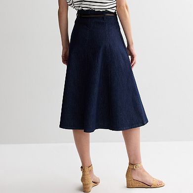 Women’s Nine West Denim Midi Skirt
