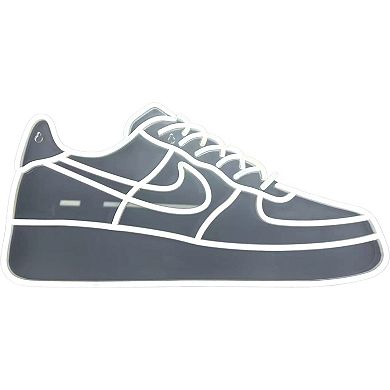 Neon White Low Top Sneaker LED Wall Decor