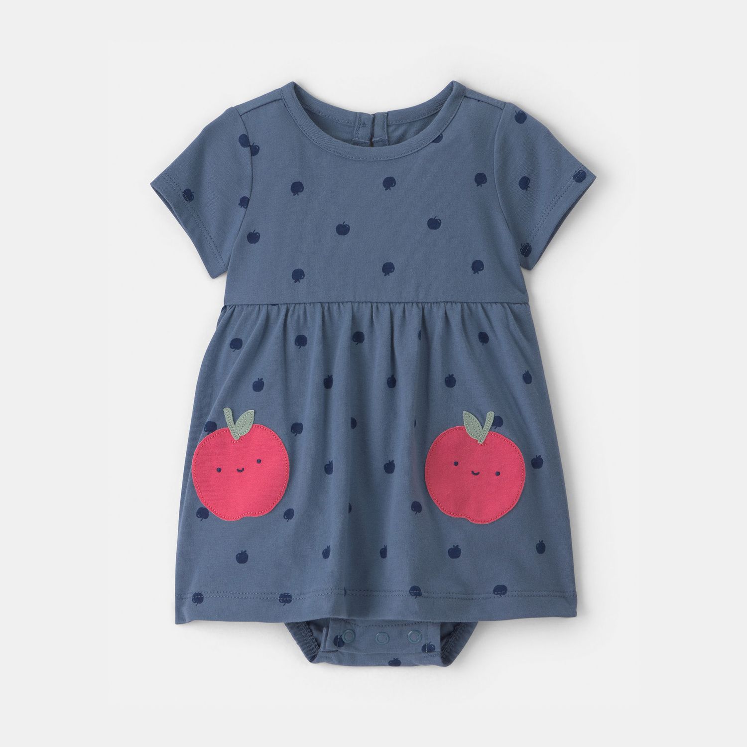 Платье Carter's Bodysuit Dress для девочек-малышей, цвет: Синий — фото 1