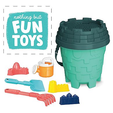 Hauck Splash N' Dig Sand Set - Beach & Water Play Toy with Bucket & Castle Molds