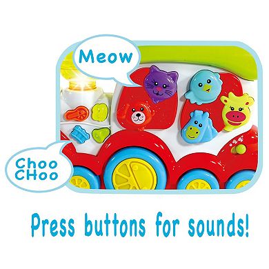 Hauck Lights & Sounds Choo Choo Train Toy with Volume Control & Carry Handle