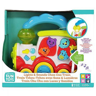 Hauck Lights & Sounds Choo Choo Train Toy with Volume Control & Carry Handle