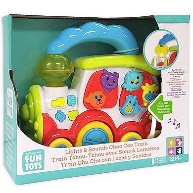 Hauck Lights & Sounds Choo Choo Train Toy with Volume Control & Carry Handle