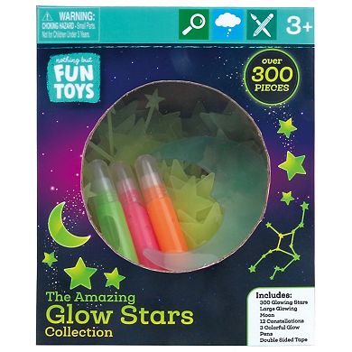 Hauck Glow Stars Collection 300-pc. Peel-&-Stick Decals & Pens Room Decoration