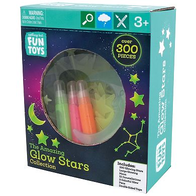 Hauck Glow Stars Collection 300-pc. Peel-&-Stick Decals & Pens Room Decoration
