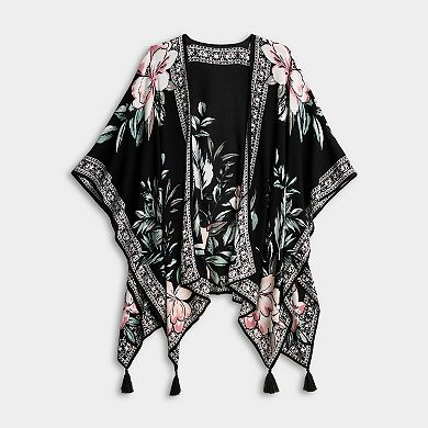 Women's Nine West Painterly Tropical Floral Topper