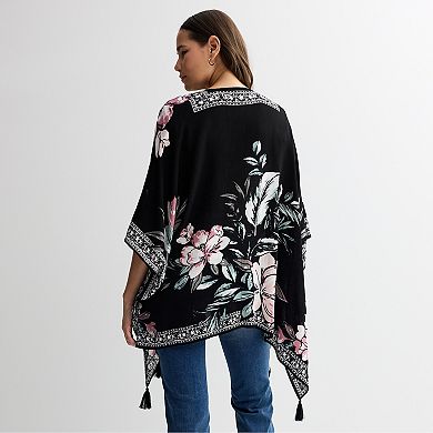 Women's Nine West Painterly Tropical Floral Topper