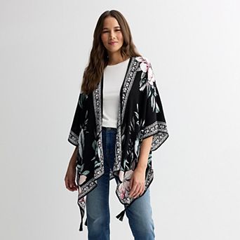 Women's Nine West Painterly Tropical Floral Topper