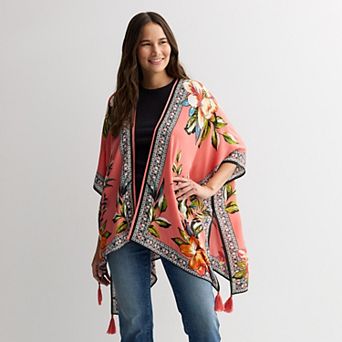 Women's Nine West Painterly Tropical Floral Topper