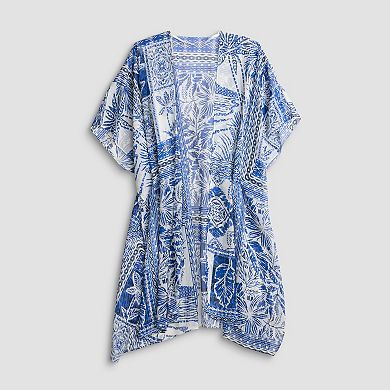 Women's Nine West Santorini Tile Ruana Topper