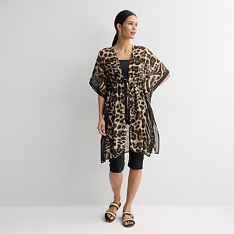 Women's Nine West Mixed Animal Tunnel Tie Topper