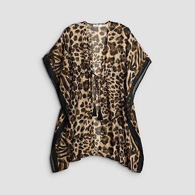 Women's Nine West Mixed Animal Tunnel Tie Topper