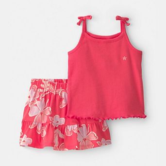 Baby Girl Carter's 2 pc Floral Top & Skirt Set