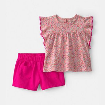 Baby Girl Carter's 2 pc Floral Top & Short Set
