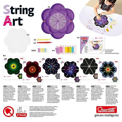 Hauck Quercetti: Play Creativo: Interactive String Art Mandala with Threads & Pegs Craft Set