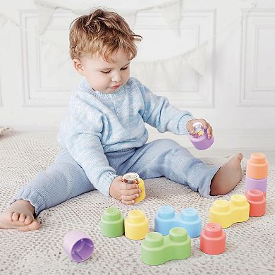 Hauck 18-pc. Momy Soft Blocks Set with Rattle Pieces & Stacking Fun