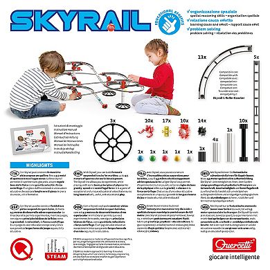 Hauck Quercetti: Skyrail 94-pc. Rollercoaster Marble Ball Run Building Toy