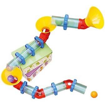 Hauck Quercetti: Migoga Pipe 30 pc Colorful Ball Marble Run Toy Construction Playset
