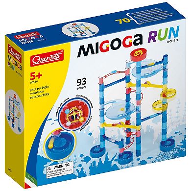 Hauck Quercetti: Migoga Run Ocean 93-pc. Marble Ball Run Track Building Toy