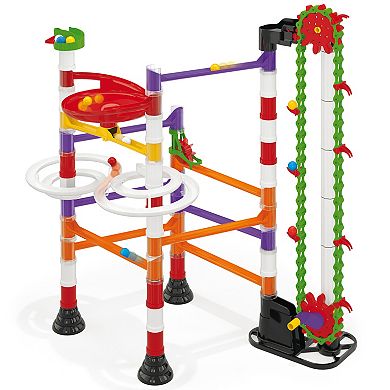 Hauck Quercetti: Migoga Run Elevator 150-pc. Marble Ball Run Track with Hand Crank & Funnels Building Toy