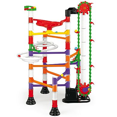 Hauck Quercetti: Migoga Run Elevator 150-pc. Marble Ball Run Track with Hand Crank & Funnels Building Toy