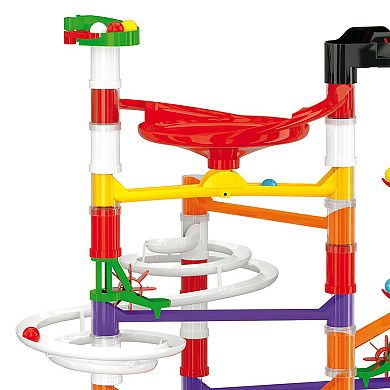 Hauck Quercetti: Migoga Run Elevator 150-pc. Marble Ball Run Track with Hand Crank & Funnels Building Toy