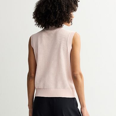 Women's FLX Quarter-Zip Sleeveless Sweater