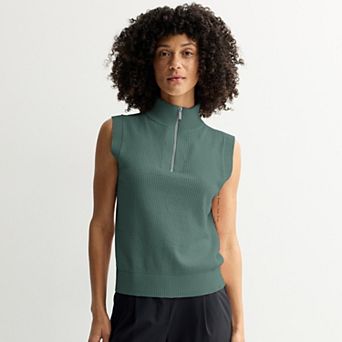 Women's FLX Quarter-Zip Sleeveless Sweater
