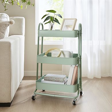 510 Design Felix 3-Shelf Rolling Cart with Wheels
