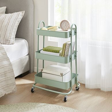 510 Design Felix 3-Shelf Rolling Cart with Wheels