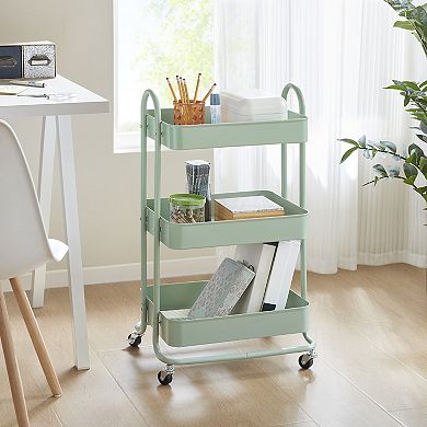 510 Design Felix 3-Shelf Rolling Cart with Wheels