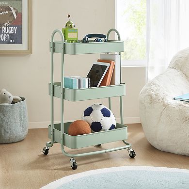 510 Design Felix 3-Shelf Rolling Cart with Wheels