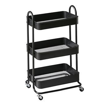 510 Design Felix 3-Shelf Rolling Cart with Wheels