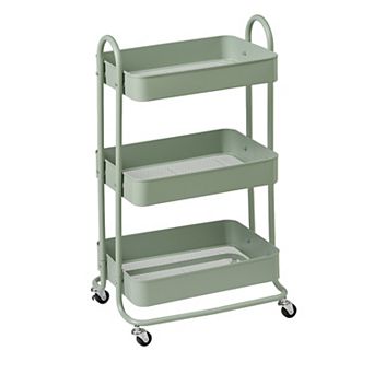 510 Design Felix 3-Shelf Rolling Cart with Wheels