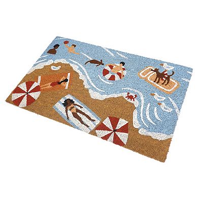 Celebrate Together™ Summer Beach Scene Coir Rug