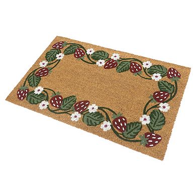 Sonoma Goods For Life® Strawberry Border Coir Doormat