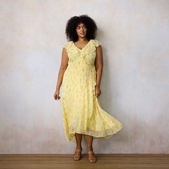 Plus Size LC Lauren Conrad Sleeveless Wrap Dress