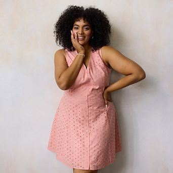 Women's Plus LC Lauren Conrad Fit & Flare Sleeveless Mini Dress