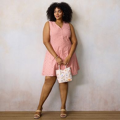 Women's Plus LC Lauren Conrad Fit & Flare Sleeveless Mini Dress