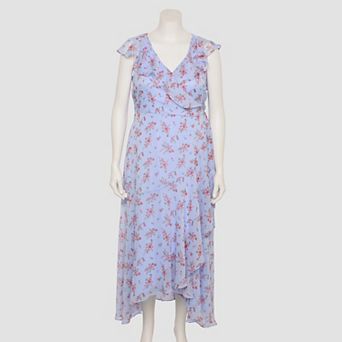 Plus Size LC Lauren Conrad Sleeveless Ruffle Wrap Maxi Dress