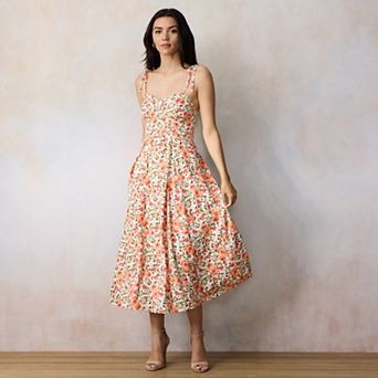 Petite LC Lauren Conrad Fit & Flare Midi Dress