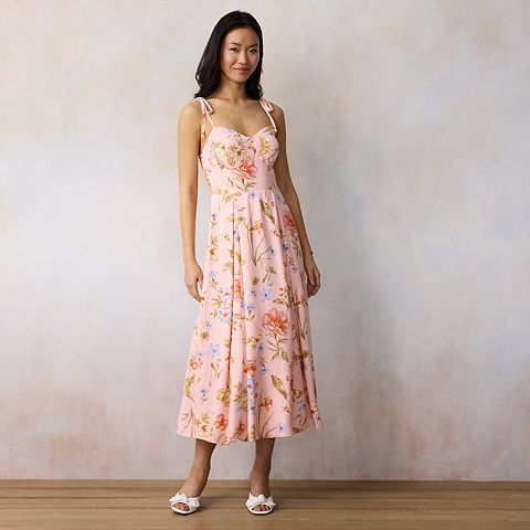 Женские платья LC Lauren Conrad Petite LC Lauren Conrad Fit & Flare Midi Dress