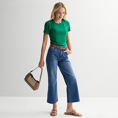Women's Nine West 5-Pocket Wide Leg Jeans