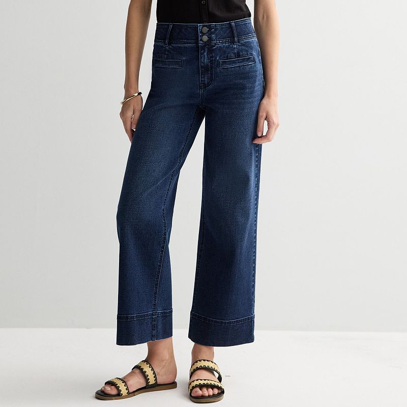 Women's Nine West High-Rise Wide Leg Pants, 