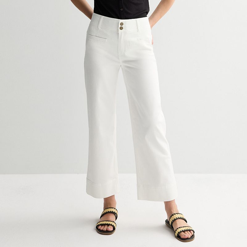 Women's Nine West High-Rise Wide Leg Pants, 