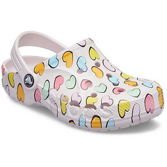 Crocs Baya Seasonal Printed Toddler Girls Slip-On Clogs