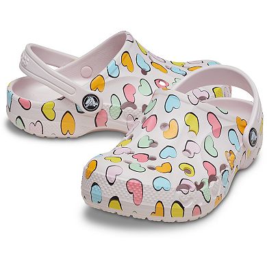 Crocs Baya Seasonal Printed Toddler Girls Slip-On Clogs