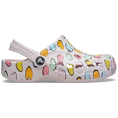 Crocs Baya Seasonal Printed Toddler Girls Slip-On Clogs